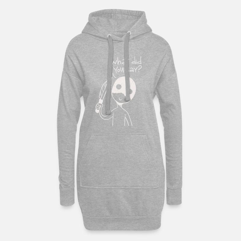 Psycho - Hoodie-Kleid - Grau meliert