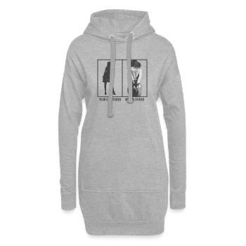 bdsm Girlfriend - Hoodie-Kleid - Grau meliert - Vorne