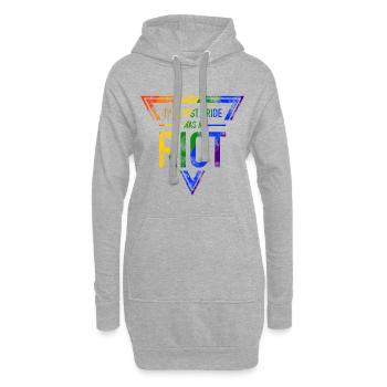 First Pride was a riot LGBT Stonewall CSD Gay - Hoodie-Kleid - Grau meliert - Vorne