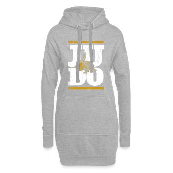 Judo - Hoodie-Kleid - Grau meliert - Vorne