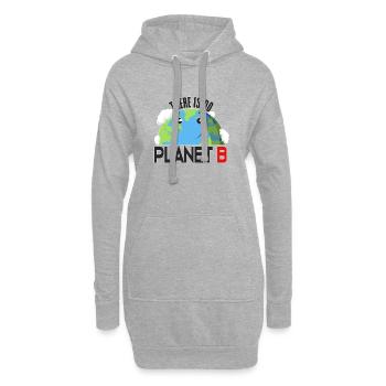 Il n'y a pas de planète B - Sweat-shirt à capuche long Femme - gris chiné - Devant