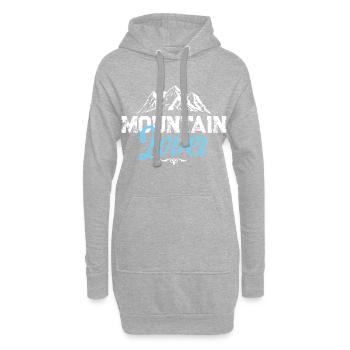berge mountain lover - Hoodie-Kleid - Grau meliert - Vorne