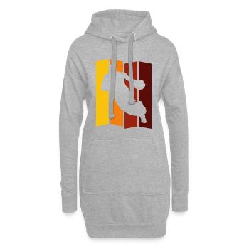 Basket-ball - Sweat-shirt à capuche long Femme - gris chiné - Devant