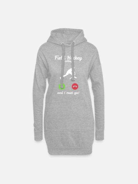 Feldhockey Sport Hallenhockey Hockey - Hoodie-Kleid - Grau meliert