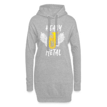 Tuba - Hoodie-Kleid - Grau meliert - Vorne