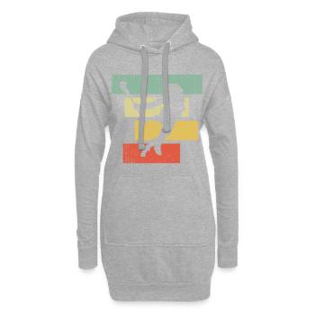 lacrosse - Sweat-shirt à capuche long Femme - gris chiné - Devant