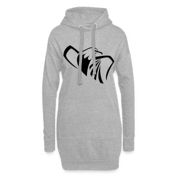Adler - Hoodie-Kleid - Grau meliert - Vorne
