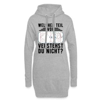 Eishockey | Sport Eishockey Maske Geschenkideen - Hoodie-Kleid - Grau meliert - Vorne