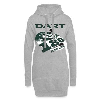 Dart Darts - Hoodie-Kleid - Grau meliert - Vorne