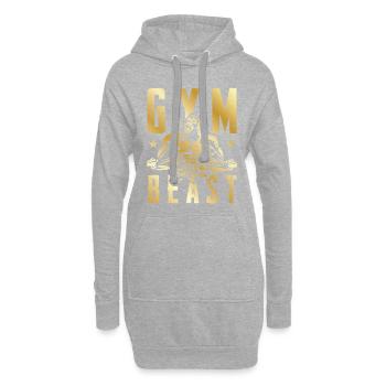 gorilla gym beast gold - Hoodie-Kleid - Grau meliert - Vorne