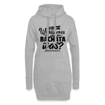 Tanzen – Shirt Bachata Musik Geschenk - Hoodie-Kleid - Grau meliert - Vorne