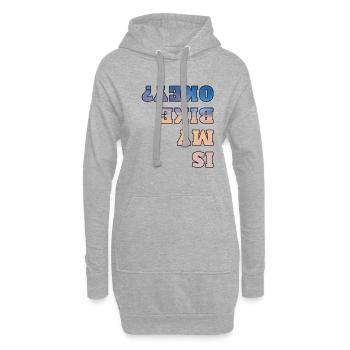 Is my bike okay Fahrrad Bike Fahrer fahrrad - Hoodie-Kleid - Grau meliert - Vorne