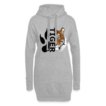 Tiger - Hoodie-Kleid - Grau meliert - Vorne