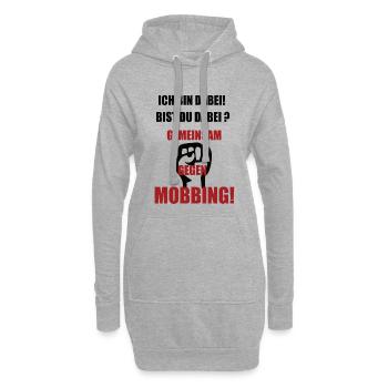 Gemeinsam Gegen Mobbing s - Hoodie-Kleid - Grau meliert - Vorne