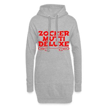 Zocker Mutti Deluxe - Hoodie-Kleid - Grau meliert - Vorne
