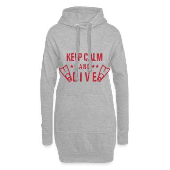 Tauchen - Shirt Taucherausrüstung Meer Geschenk - Hoodie-Kleid - Grau meliert - Vorne