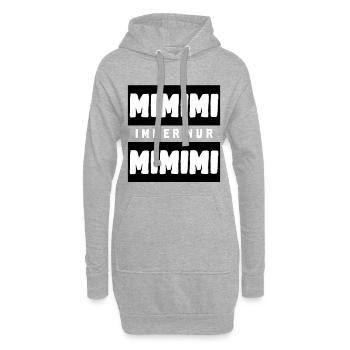 MIMIMI immer nur MIMIMI - Hoodie-Kleid - Grau meliert - Vorne