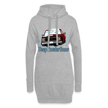 Deep Powder Snow - Hoodie-Kleid - Grau meliert - Vorne