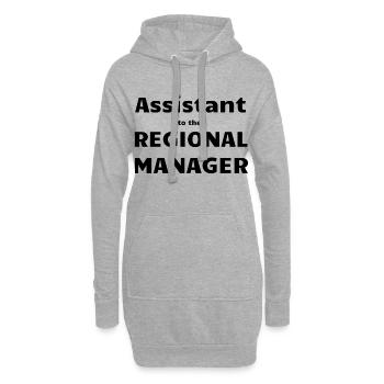 Assistant Regional Manager - Hoodie-Kleid - Grau meliert - Vorne