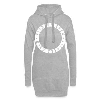 cercle de remise en forme - Sweat-shirt à capuche long Femme - gris chiné - Devant