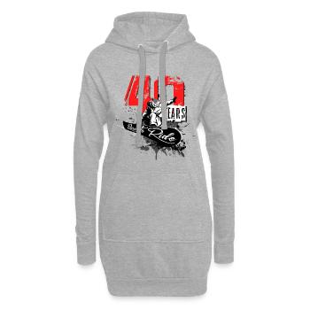 Snowboard - 40ème anniversaire - Sweat-shirt à capuche long Femme - gris chiné - Devant