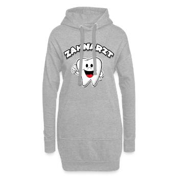 Zahnarzt - Hoodie-Kleid - Grau meliert - Vorne