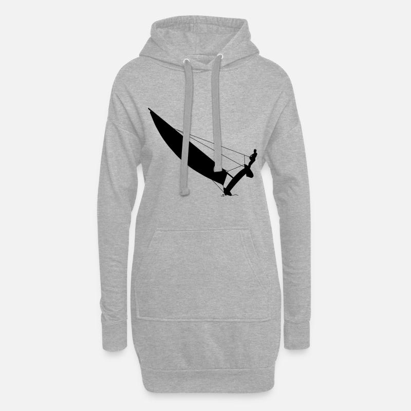 Katamaran - Hoodie-Kleid - Grau meliert