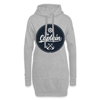 Captain - Hoodie-Kleid - Grau meliert - Vorne