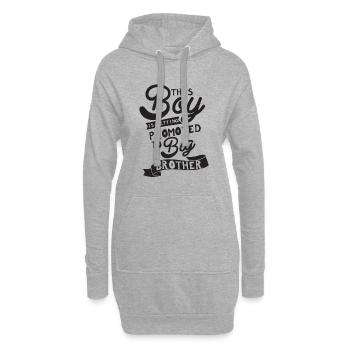 Grand frère grand frère - Sweat-shirt à capuche long Femme - gris chiné - Devant