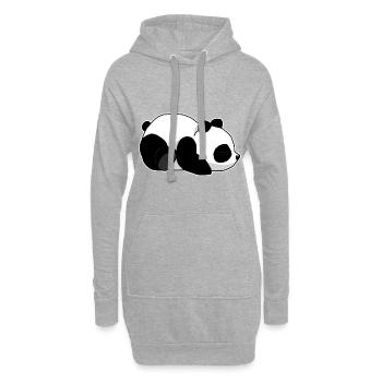 Panda - Hoodie-Kleid - Grau meliert - Vorne