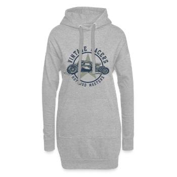 Hotrod, Vintage Car, Voiture de course - Sweat-shirt à capuche long Femme - gris chiné - Devant