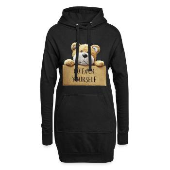 Allez vous-même - Sweat-shirt à capuche long Femme - noir - Devant