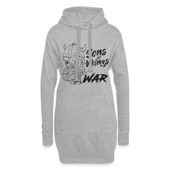 VIKING - WIKINGER - Hoodie-Kleid - Grau meliert - Vorne