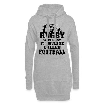 Rugby | Rugby Team Spieler Trainer Sport Geschenke - Hoodie-Kleid - Grau meliert - Vorne