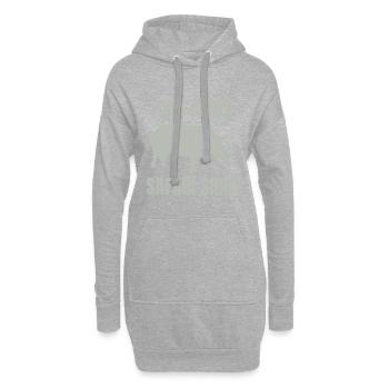 Dies ist mein Safari-Shirt - Hoodie-Kleid - Grau meliert - Vorne