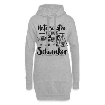 Saarlaender grillen schwenker Mann - Hoodie-Kleid - Grau meliert - Vorne