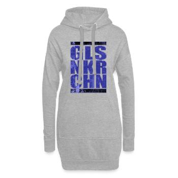 GLSNKRCHN Gelsenkirchen Schalke Geschenkidee - Hoodie-Kleid - Grau meliert - Vorne