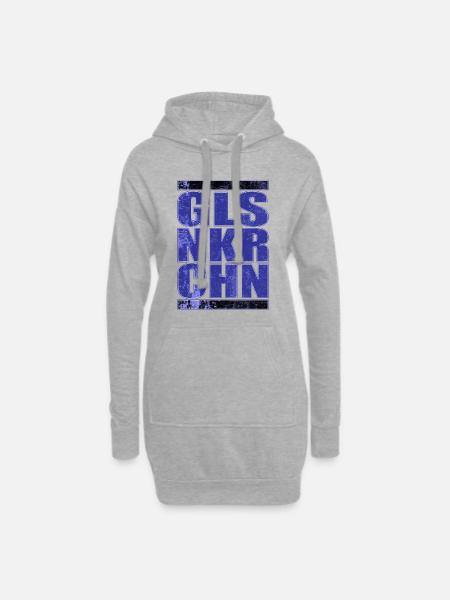 GLSNKRCHN Gelsenkirchen Schalke Geschenkidee - Hoodie-Kleid - Grau meliert