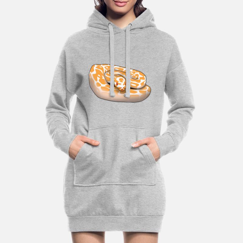 Lavender Albino Ball Python (Python regius) Schla Hoodie Dress
