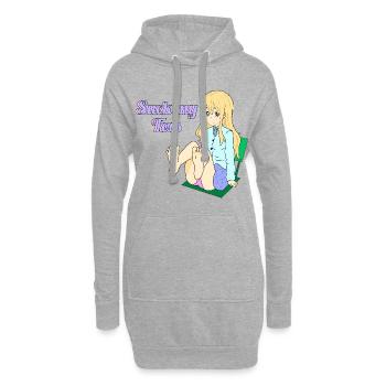 Suck my Toes - Hoodie-Kleid - Grau meliert - Vorne