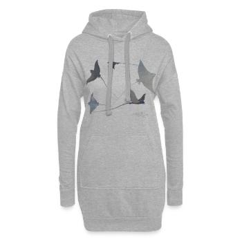 Rochen - Hoodie-Kleid - Grau meliert - Vorne