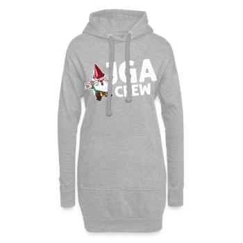 jga crew gartenzwerg - Hoodie-Kleid - Grau meliert - Vorne