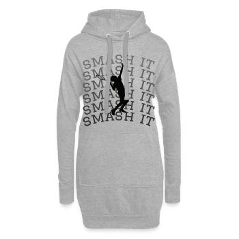 Tennis tennis player tennis sport tennis ball smash - Hoodie Dress - heather grey - Front