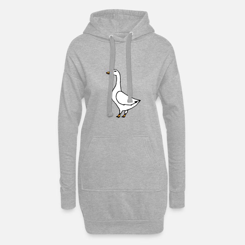 Gans - Hoodie-Kleid - Grau meliert