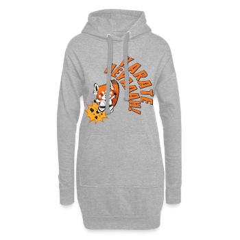 Karate. Heyaaah! - Hoodie-Kleid - Grau meliert - Vorne