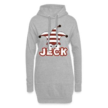 Jeck - Costume de carnaval pour le carnaval de Cologne - Sweat-shirt à capuche long Femme - gris chiné - Devant