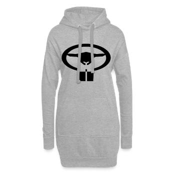 Schaf - Hoodie-Kleid - Grau meliert - Vorne