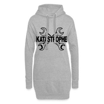 Schrauber Mechaniker Katastrophe - Hoodie-Kleid - Grau meliert - Vorne