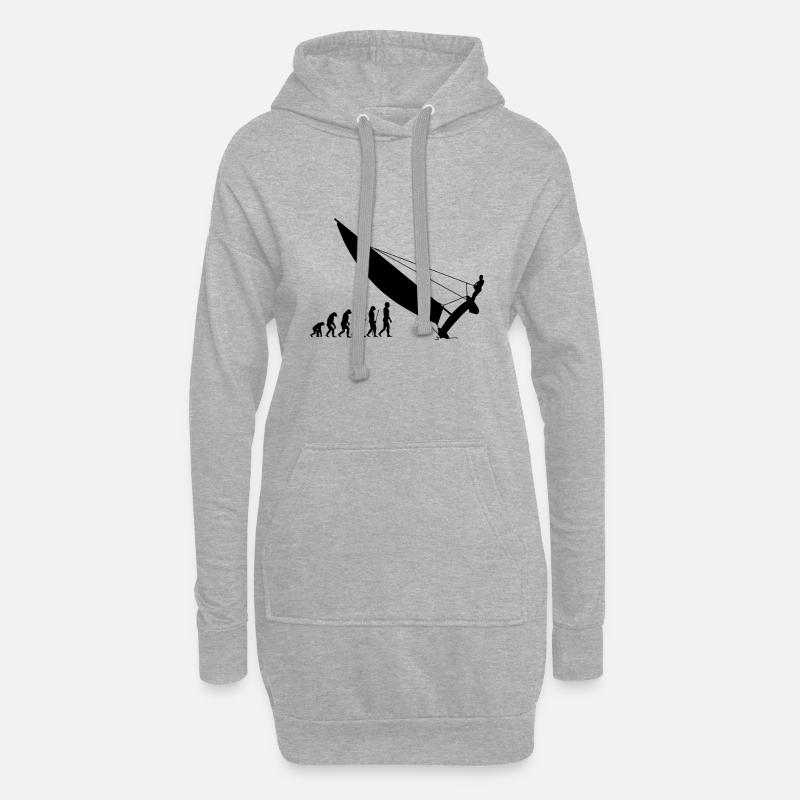 Katamaran - Evolution - Hoodie-Kleid - Grau meliert