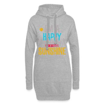 Je suis un rayon de soleil joyeux Sonne - Sweat-shirt à capuche long Femme - gris chiné - Devant